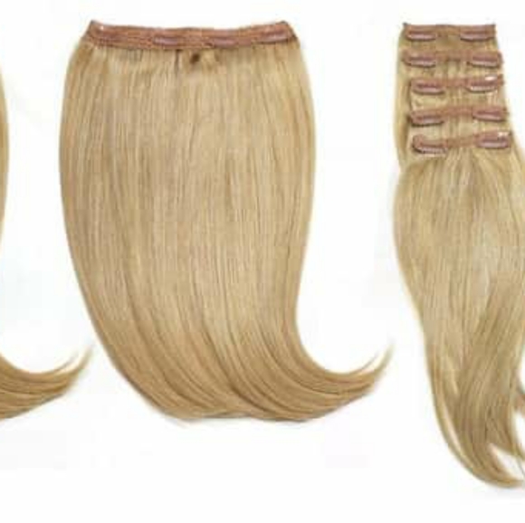 18" Clip in Extensions Dirty Blonde #18 in 170g - Picture 1 of 6